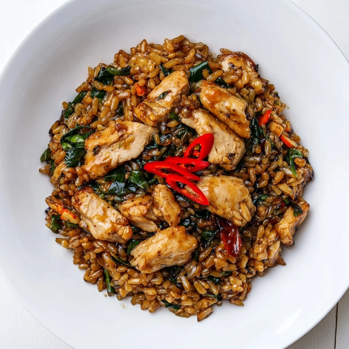 Thai Basil Chicken Fried Rice
