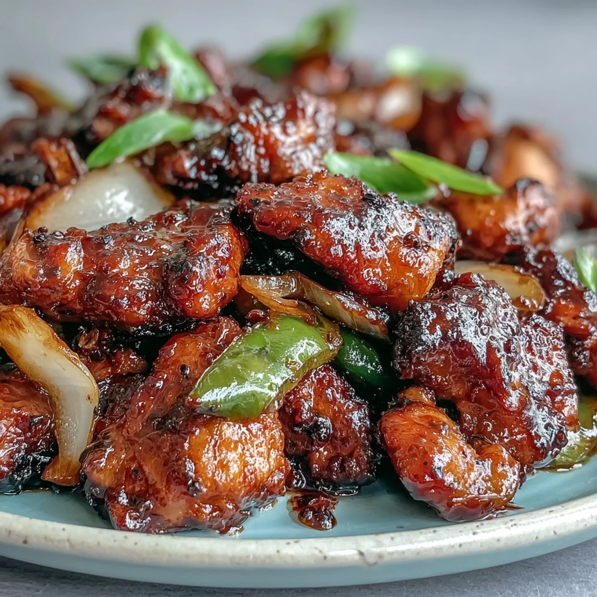 Freshly ground pepper seasons tender chicken and crisp green bell peppers in this bold Black Pepper Chicken stir-fry.