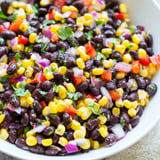 A vibrant bowl of Southwest Black Bean Salad, a hearty and flavorful vegetarian meal option.
