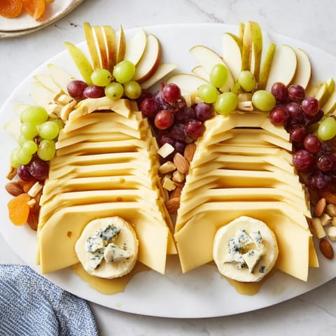 Enjoy the beautiful design of this Art Deco Arch Cheese Platter, perfect for entertaining guests.