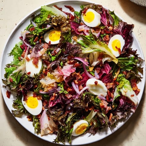 Bitter Greens with Warm Bacon