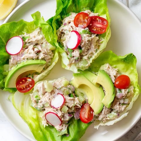Tuna Salad Lettuce Wraps