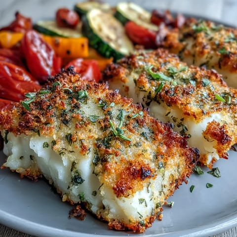 Parmesan Crusted Sheet Pan Fish & Veg
