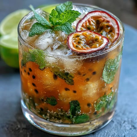 Passionfruit tropical rum mix