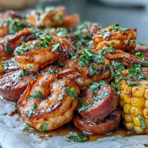 Onion Boil Cajun Shrimp Sausage