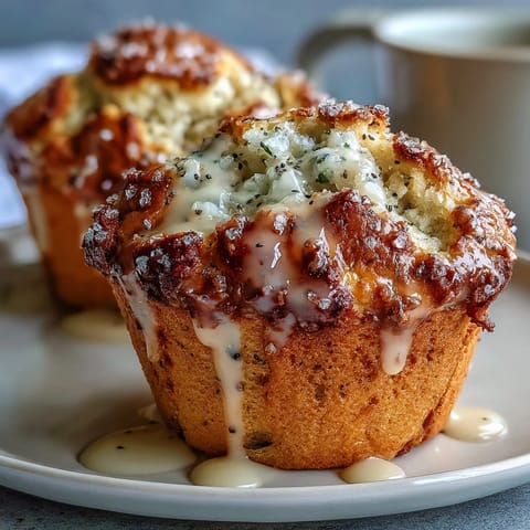 Fluffy Lemon Poppy Seed Muffins home-baked, perfect for a sunny breakfast treat.