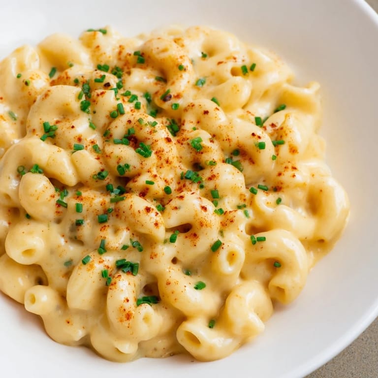 A close-up of a steaming bowl of Golden Comfort Food: Creamy Stove-Top Mac and Cheese, ready to eat.