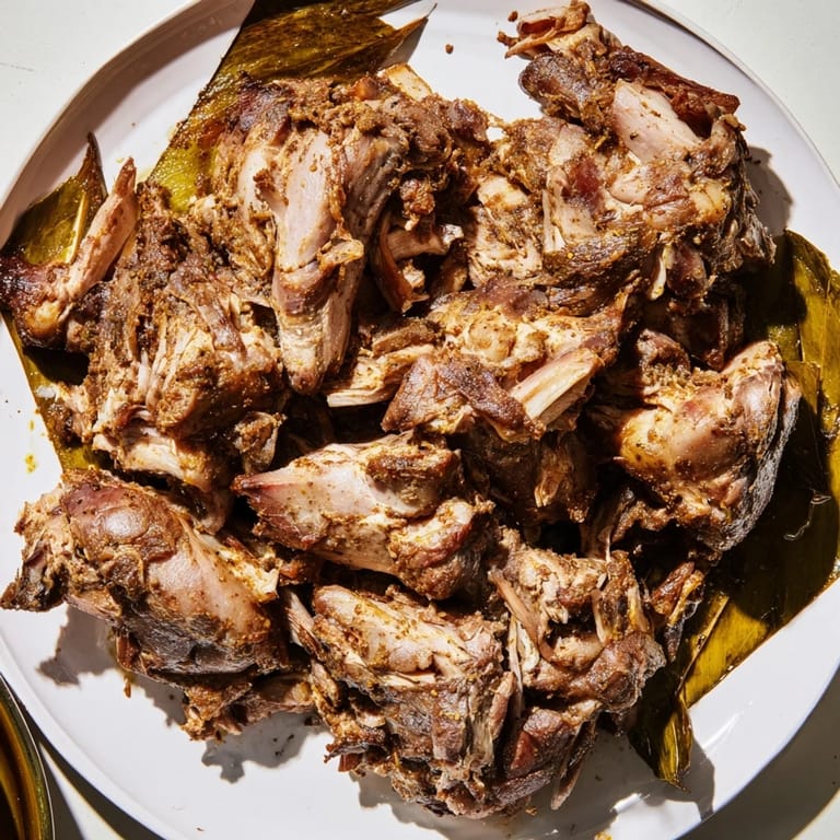 Aromatic Omani Shuwa: imagine fall-apart lamb, a Middle Eastern feast, ready to be served from the pan.