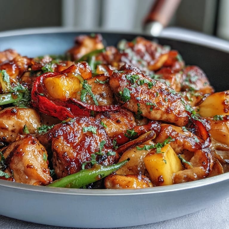 Fresh Mango Turmeric Chicken Stir-Fry with Snap Peas and Peppers, highlighting aromatic turmeric-marinated chicken, vibrant peppers, and sweet mango cubes in a healthy, gluten-free meal.