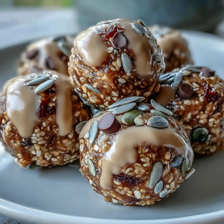 Wholesome no-bake energy balls featuring oats, honey, and pumpkin seeds—perfect for school-safe, allergy-friendly treats.
