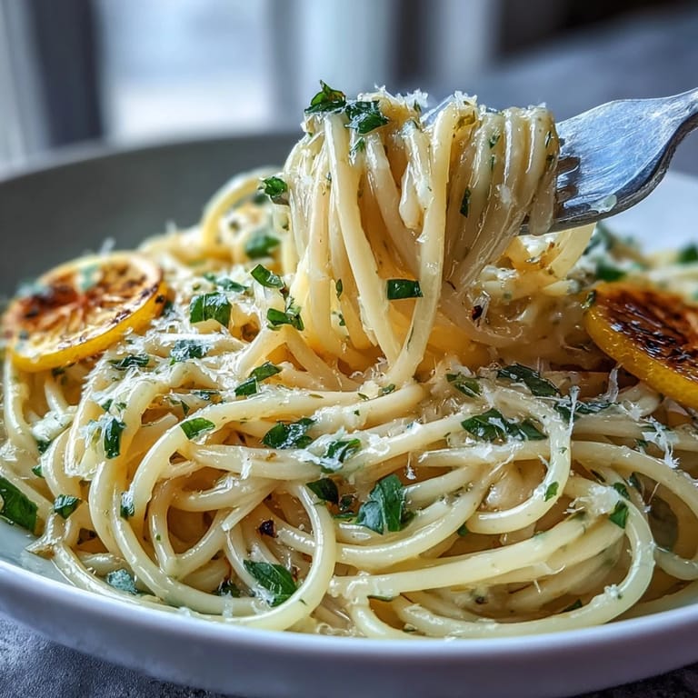 Easy 15-minute Spring Pasta Limone, glistening with lemon zest and creamy parmesan sauce.