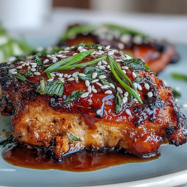 Tender soy glazed chicken thighs, caramelized and perfect served with rice.