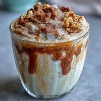 Creamy Vanilla Bean Frappuccino Protein Shake with vanilla bean paste and ice, blended to a smooth, frothy perfection.